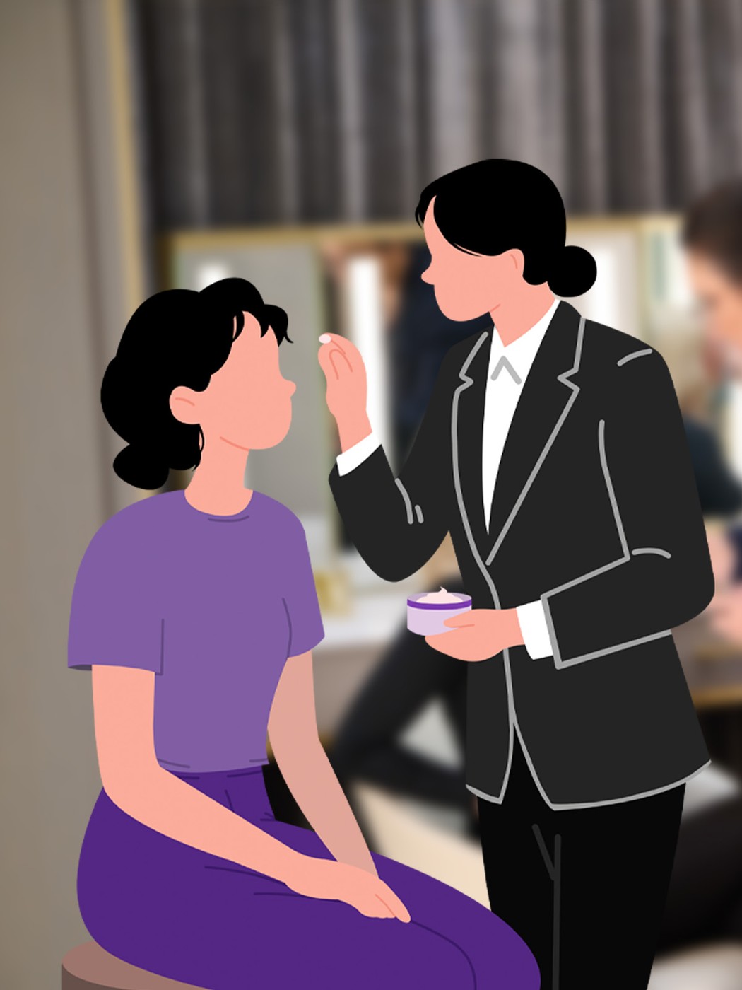 Refine Your Beauty Inside Out campaign illustration