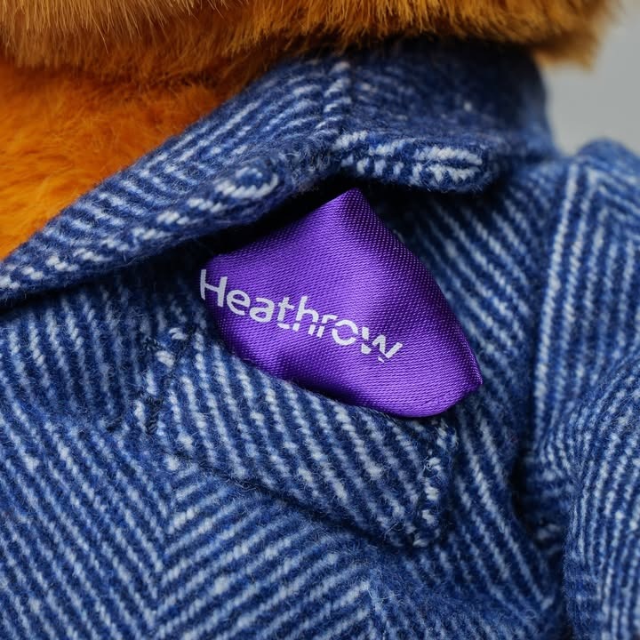 Heathrow Bears Edward jacket Heathrow label closeup