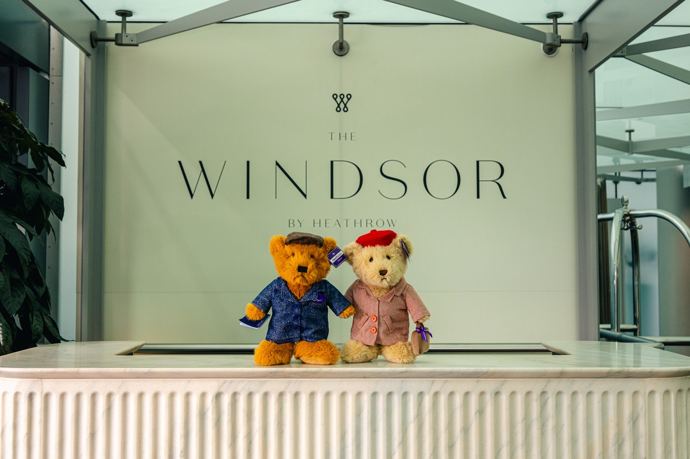 Heathrow Bears Edward and Doris at Windsor by Heathrow